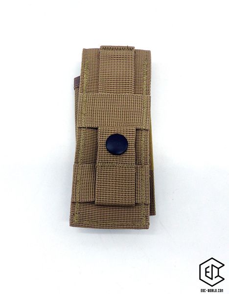 LEATHERMAN®: Nylon Sheath Molle Holster, Braun, Größe L Rückansicht